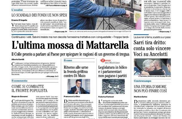 1.0 Prima pagina Il Mattino